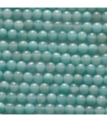 BeauMonde Bijoux - Amazonite 3 mm perle ronde A+ Afrique