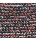 Bull's eye 3 mm faceted round bead Africa - BeauMonde Bijoux