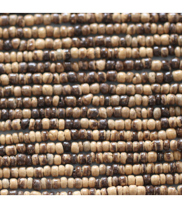 BeauMonde Bijoux - Rondelle coco 4/5 mm tigre