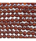 BeauMonde Bijoux - Héssonite 4 mm perle ronde facettée A Madagascar