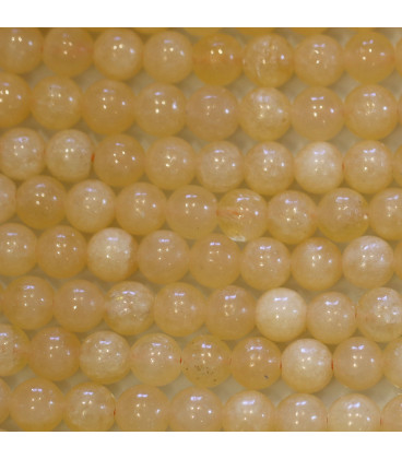 BeauMonde Bijoux - Calcite jaune 6 mm environ perle ronde A+ USA