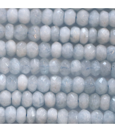 BeauMonde Bijoux - Aigue marine 4x6 mm rondelle facettée A Brésil