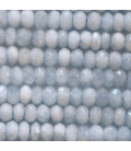 Aquamarine 4x6 mm faceted washer