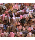 Rhodonite pierre chips 5/8 mm +/- environ Australie