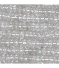 Cristal de roche 4x6 mm environ rondelle arrondie A+ Brésil