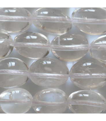 BeauMonde Bijoux - Cristal de roche 12x16mm environ nugget allongé A+ Brésil