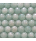 Amazonite 8/8.5mm environ perle ronde ton clair A Pérou
