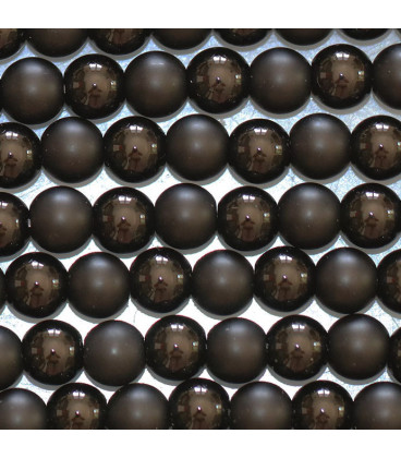 Onyx 6 mm matte + shiny Brazil - BeauMonde Bijoux