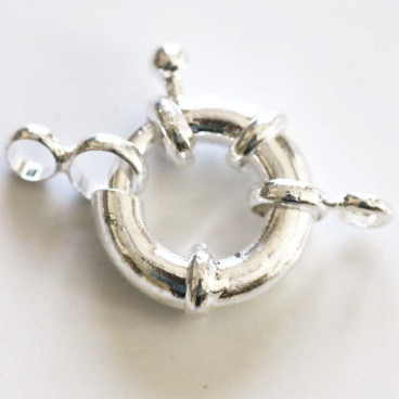 BeauMonde Bijoux - Fermoir bouet 14 mm métal argenté