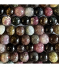 Tourmaline 8 mm mixed round bead A South Africa