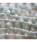 Amazonite 6x9mm faceted pierced high top China - BeauMonde Bijoux