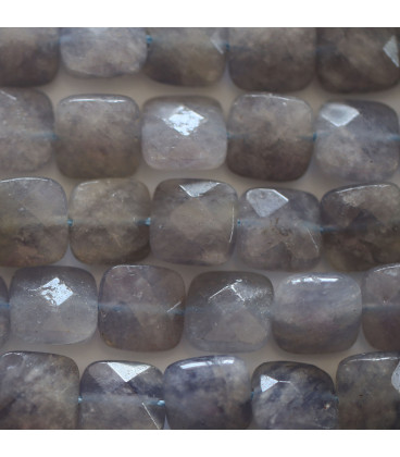 Iolite 10x10 mm square faceted Zambia - BeauMonde Bijoux