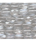 Cristal de roche 8x12 mm environ rectangle plat facetté A Brésil