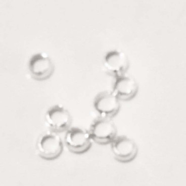 BeauMonde Bijoux - Perles à écraser 1.5 mm métal argenté 12g environ