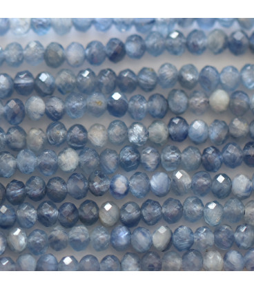 Kyanite 2x3 mm faceted washer Brazil - BeauMonde Bijoux