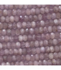 Kunzite 2x3mm faceted washer Tanzania - BeauMonde Bijoux