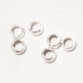 Perle à écraser 2 mm métal argenté 11g environ