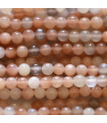 Moonstone mixed 4 mm round bead India - BeauMonde Bijoux