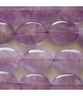 Améthyste lavande 15x20 mm environ ovale plat A Madagascar