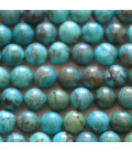 BeauMonde Bijoux - Chrysocolle 8mm perle ronde qualité AA+ Pérou