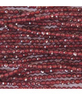 Garnet 2 mm faceted round bead - BeauMonde Bijoux
