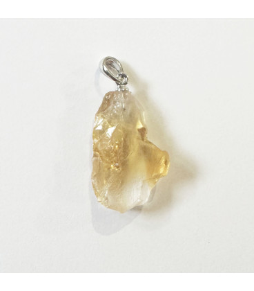 Citrine pendant A about 15x25 mm raw form Brazil - BeauMonde Bijoux