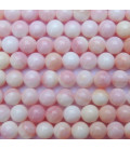 Nacre 6 mm rose/blanc perle ronde A+ Bahamas