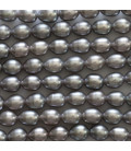 Perle de culture d'eau douce 5.5x7 mm environ olive ton gris qualité A Chine