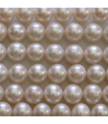 BeauMonde Bijoux - Perle de culture d'eau douce 8/9 mm environ patatoe (presque ronde) A Chine
