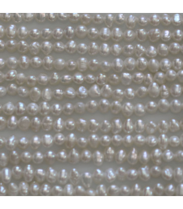 BeauMonde Bijoux - Perle de culture d'eau douce 3.3x5 mm environ nugget irrégulier lisse qualité A Chine