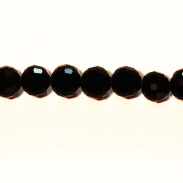 BeauMonde Bijoux - Perles de verre 8mm facetée noir