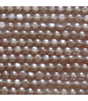 BeauMonde Bijoux - Perle de culture d'eau douce 5 mm médaillon bombé fond plat Chine