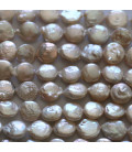 BeauMonde Bijoux - Perle de culture d'eau douce 9/10 mm médaillon plat Chine