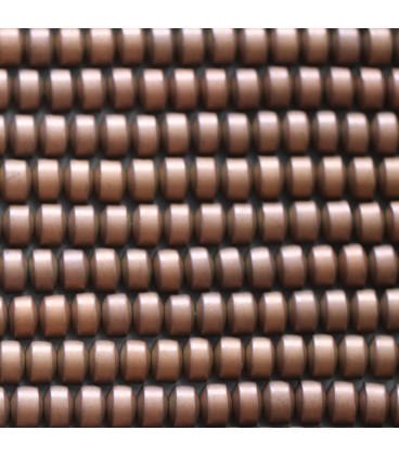 Hematite about 4X6 mm smooth matte copper washer China - BeauMonde Bijoux
