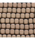 Hematite about 6 mm square rounded matte copper hole 2 mm China - BeauMonde Bijoux