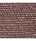 Hematite about 3 mm silver round bead large faceted matte copper China