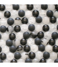 Multi stones 6 mm shiny and matte black agate round bead crackled crystal and tourmaline quartz