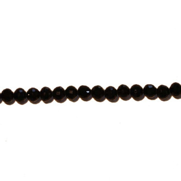 BeauMonde Bijoux - Perle ronde 6mm facetée noir