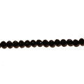 Perle ronde 6mm facetée noir