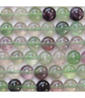 Fluorite 6 mm environ perle ronde A+ Afrique du Sud