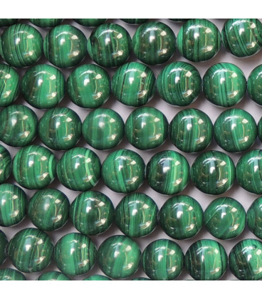 Malachite 5.5/6 mm round bead Africa - BeauMonde Bijoux