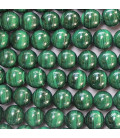 Malachite 6/6.5 mm environ perle ronde AA Congo