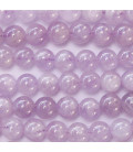 BeauMonde Bijoux - Améthyste lavande 6/6.2 mm environ perle ronde A+ Brésil
