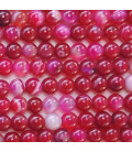 Agate 4 mm round bead veined