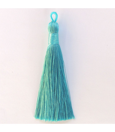 Pompom 65 mm with ring covered with wire - BeauMonde Bijoux