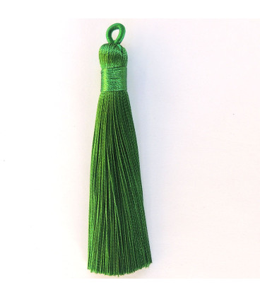 Pompom 65 mm with ring covered with wire - BeauMonde Bijoux