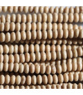 Pierre de rivière 2x4 mm environ rondelle lisse ton soutenu USA