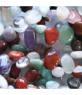 Multi pierres 10x8/11x15 mm environ goutte irrégulière percée haut