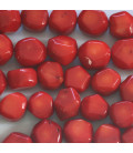 BeauMonde Bijoux - Bambou de mer 12x12.2/13.2x15.4 mm environ nugget taillé teinté rouge Pacifique