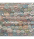 BeauMonde Bijoux - Morganite (béryl) nugget irrégulier 3x4/5x7mm environ Brésil